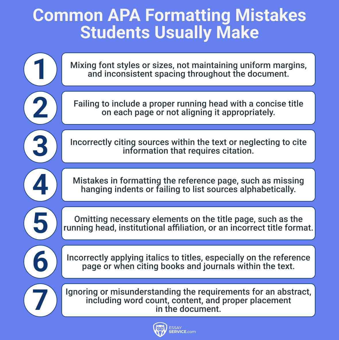 APA Formatting Mistakes