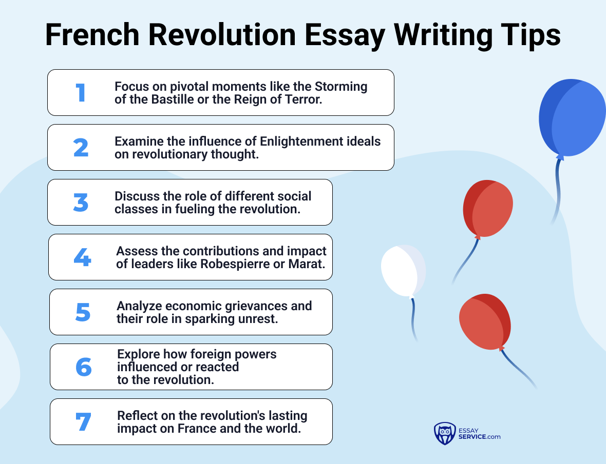 french revolution essay writing tips